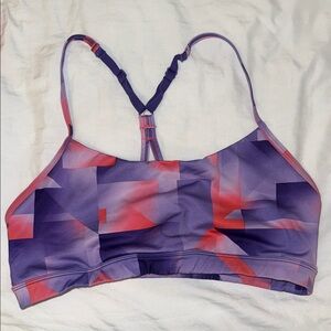 Women's Purple and Pink Sports Bra